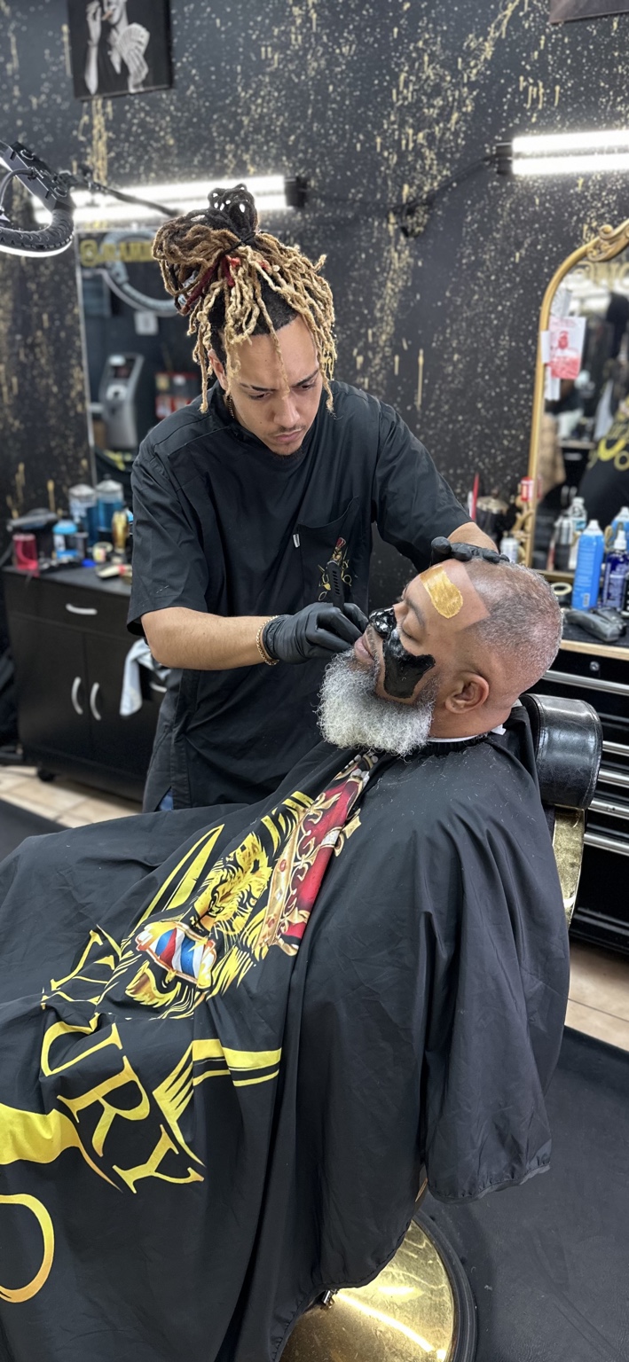 Luxury Gold Cut facial treatment at Luxury Fades